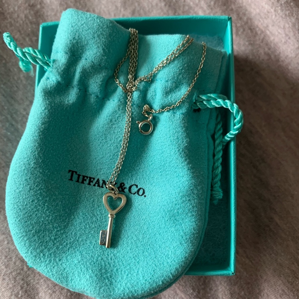 Tiffany Heart Key Necklace